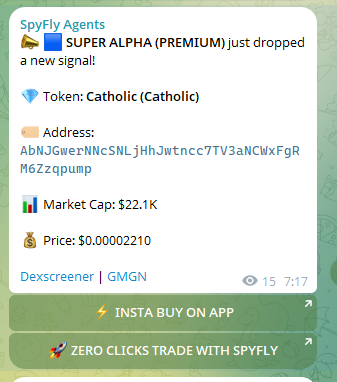 spyfly_app's tweet photo. $Catholic just hit 500K 

22K → 500K 🪰 23X for SpyFly followers! 
AbNJGwerNNcSNLjHhJwtncc7TV3aNCWxFgRM6Zzqpump https://t.co/20GGAeuY2g