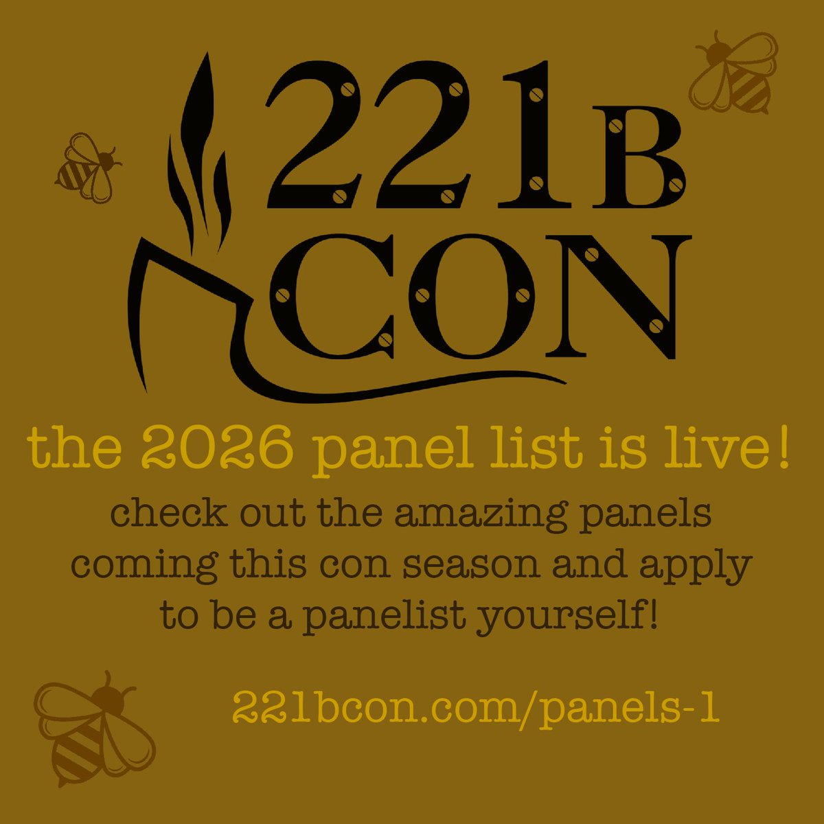 Calling all panelists and attend-bees! 🐝

the 2026 panel list is live and ready to accept panelists! check out our awesome line up on the site and apply to be one of our 2026 professional yappers