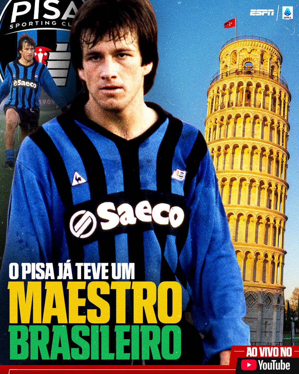 ESPNBrasil's tweet photo. LEMBRA DESSA? Dunga atuou pelo Pisa em 1987 e 1988!
Assista a Sassuolo x Pisa, nesta SEGUNDA, às 16h45, AO VIVO e GRATUITO pelo YouTube da ESPN Brasil!
#ItalianoNaESPN #SerieA #Dunga #Pisa #Sassuolo https://t.co/Pdj4EHd1Vg