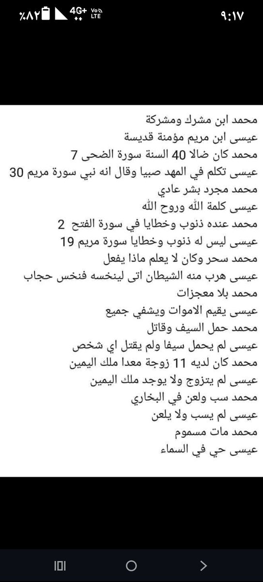 سلام لكم. ونعمه 
من اجمل. ما قرٱت اليوم 
مقارنه. من أحد. الاحباء. المسلمين 
مقارنه. جريئه جدا جدا