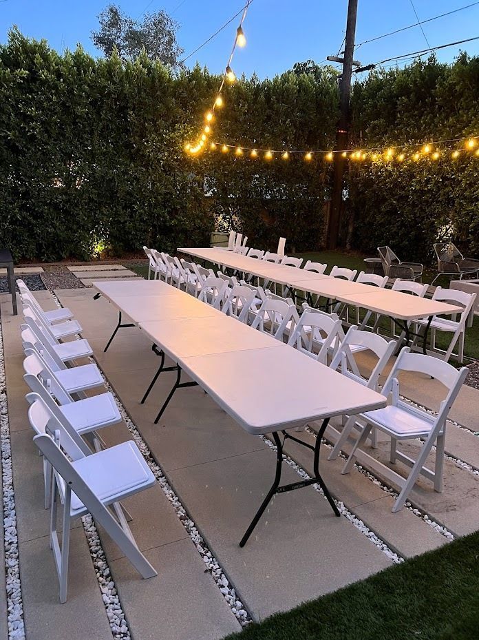 LAPartyRent's tweet photo. Elegant, simple, and perfect for any event ✨
Our White Resin Chairs pair beautifully with banquet tables to create a clean and classy setup for backyard parties, dinners, and celebrations of all kinds.
Pickup and Delivery available.

🌐 https://t.co/pEuWvzfMGn
📞 818-473-0003 https://t.co/NCshydMxcg