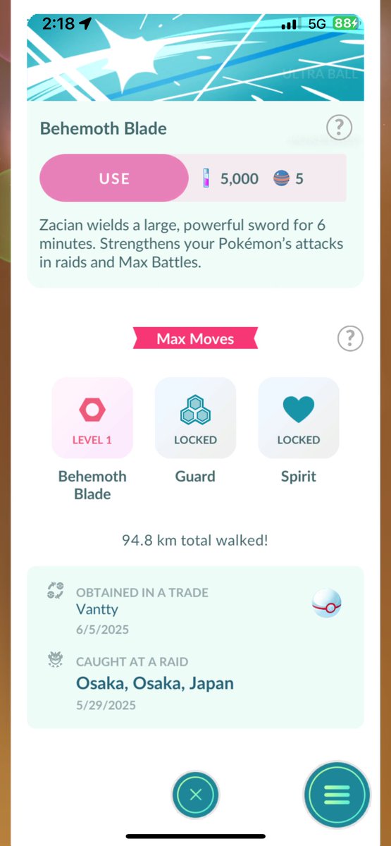 SlowAdam4's tweet image. Thanks again for the Lucky trade @Pogo_Vantty 
Hyper Training complete Osaka Background SHUNDO Zacian