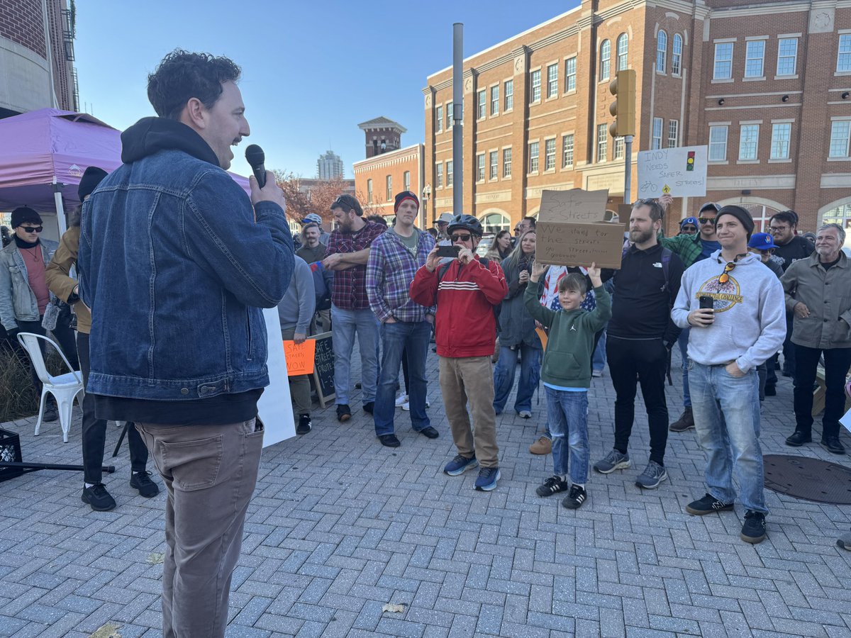 peterlblanchard's tweet image. Some shots from today’s Safe Streets Protest at corner of College Ave and Mass Ave where pedestrian Brandon Breedlove was killed by a drunk driver in March 2024 #indianapolis #visionzero