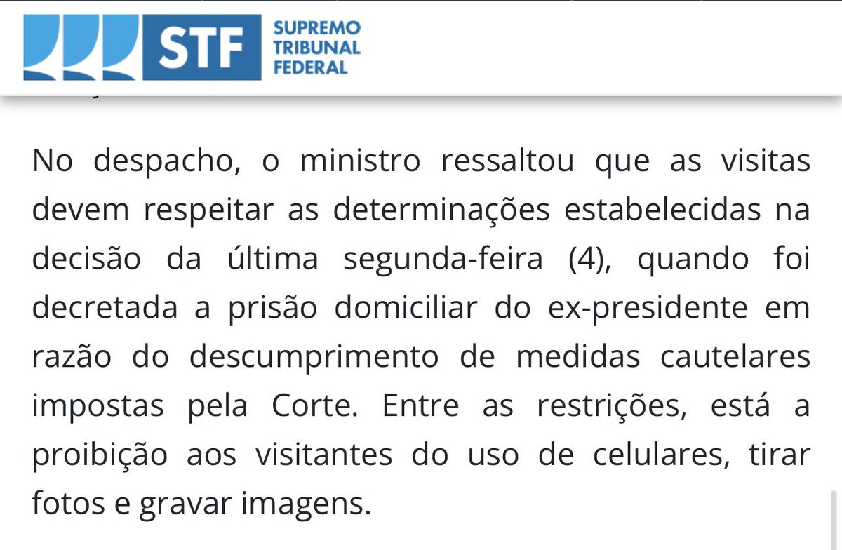 delucca's tweet image. Nikolas alega em sua defesa de que não foi informado sobre a proibição de uso de celular durante a visita a Jair Bolsonaro. O deputado esquece, entretanto, de dizer que o despacho que determina as regras era público e alegar desconhecimento não o isenta de violar a cautelar.