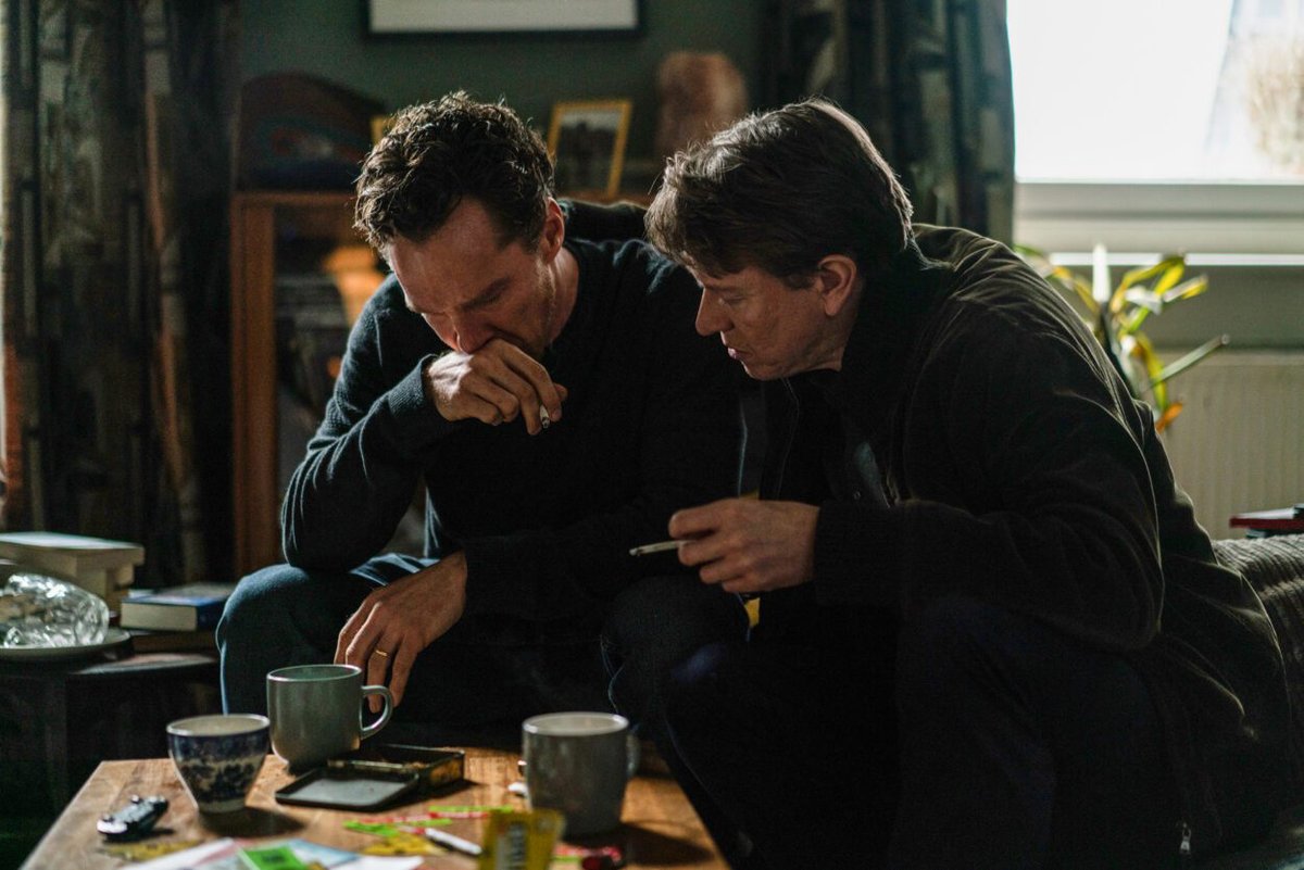 persc0pe's tweet image. Benedict Cumberbatch and Sam Spruell in &apos;TTWF&apos;.