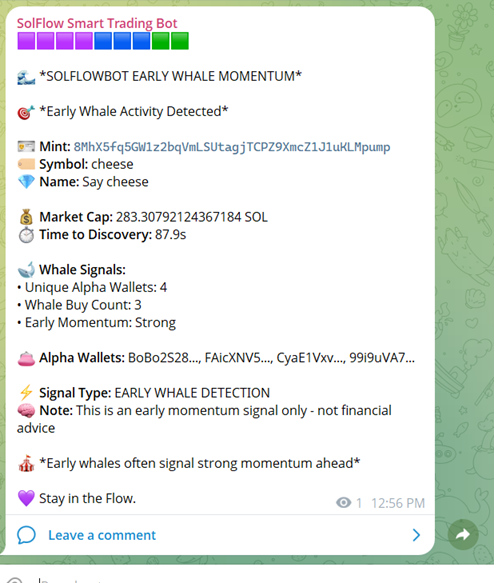 Lattay555's tweet photo. Humans: "Is this real?"
SolFlow: already bought + sold it. π€π
Join the flow: https://t.co/AzfczhFI0S, https://t.co/WmlnqoamfL
#Solana #CryptoBot #MemeCoins #SOL #Alpha #Whales #Pumpfun #SolFlow #AITrading #DeFi #CryptoTrading #Trenches #GMGN https://t.co/9Dur8xTpiG