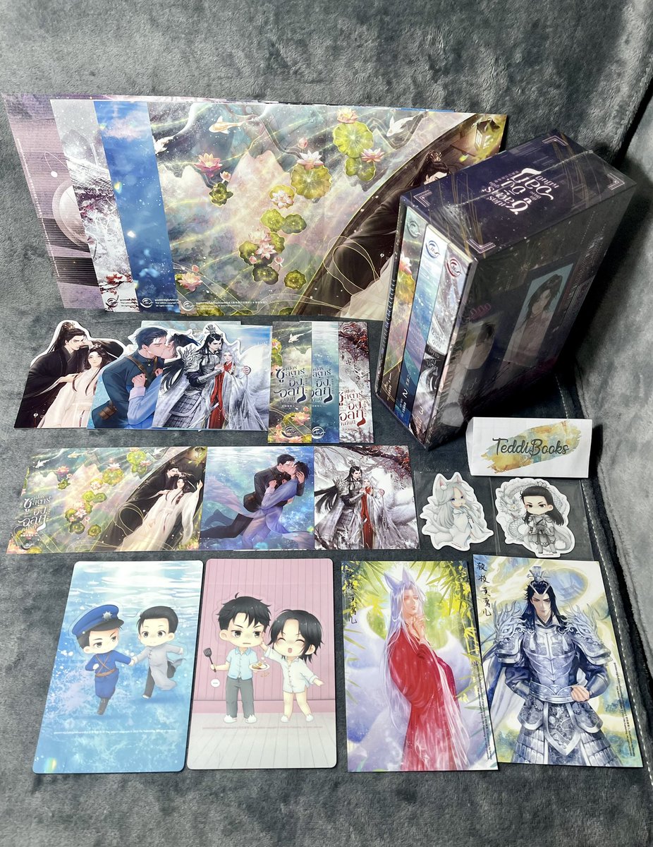 BooksTeddi's tweet photo. Boxset #ซูเปอร์สตาร์ผู้นั้นคือปีศาจจิ้งจอกหมื่นปี 3เล่มจบ (ปก 1,429.-)
มือสองสภาพดี รองพรีของครบ โปสเตอร์พับในbox

750.- ส่งฟรี

สภาพเพิ่มเติมในเธรดด้านล่างค่ะ👇🏻 https://t.co/huExwNP1Qt