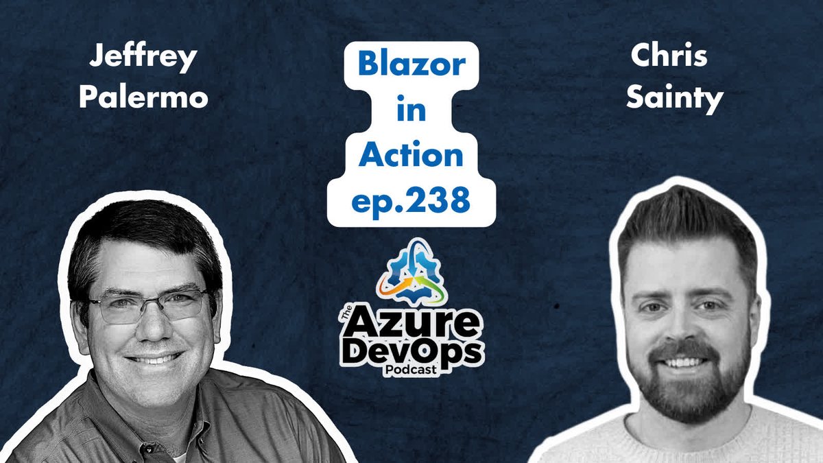 ClearMeasure's tweet image. In this Azure DevOps Podcast episode, Blazor in Action.

bit.ly/40tuZHP  

Listen to some organizational techniques on the client side  

@jeffreypalermo  
@chris_sainty.
#azuredevopspodcast #blazor #github #api