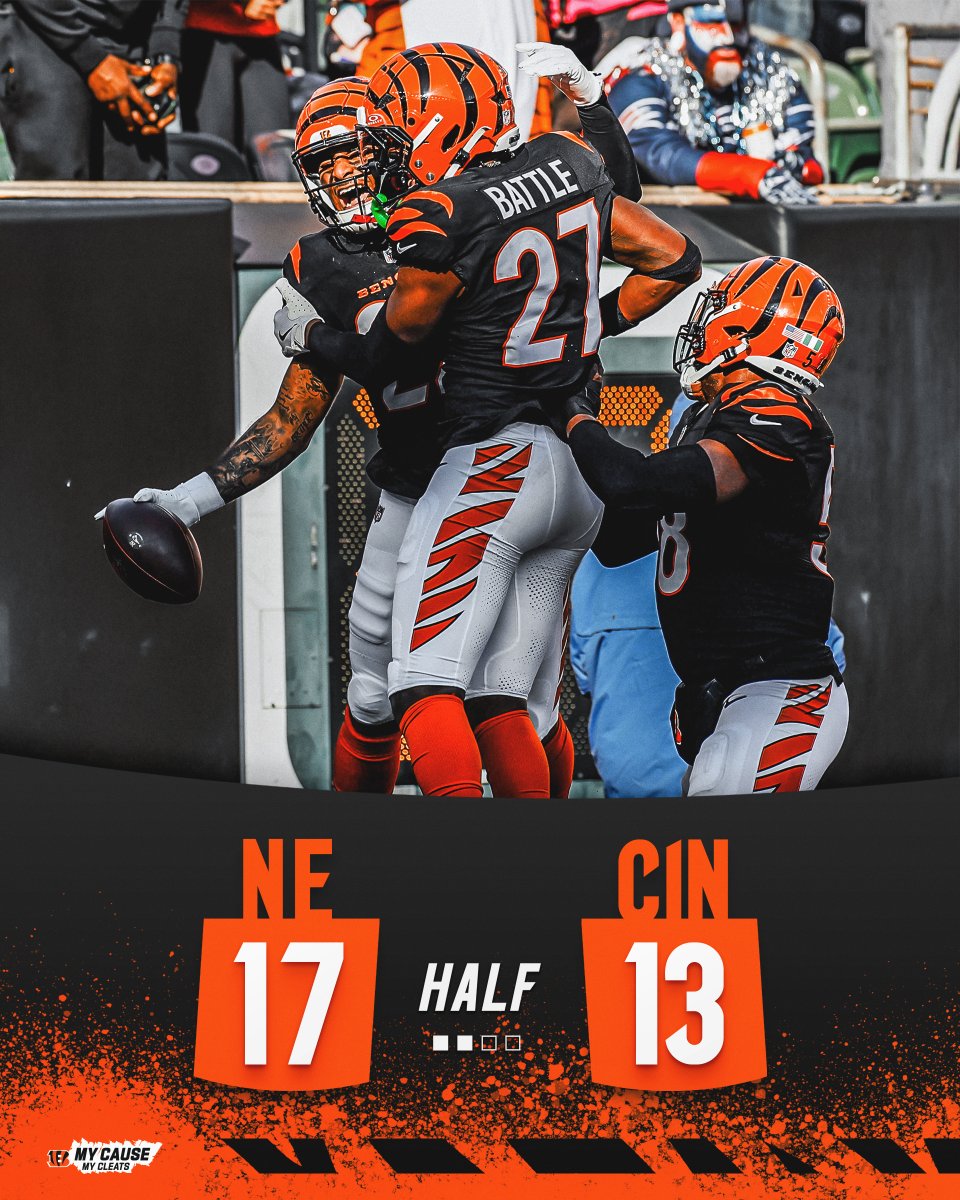 At the half. 