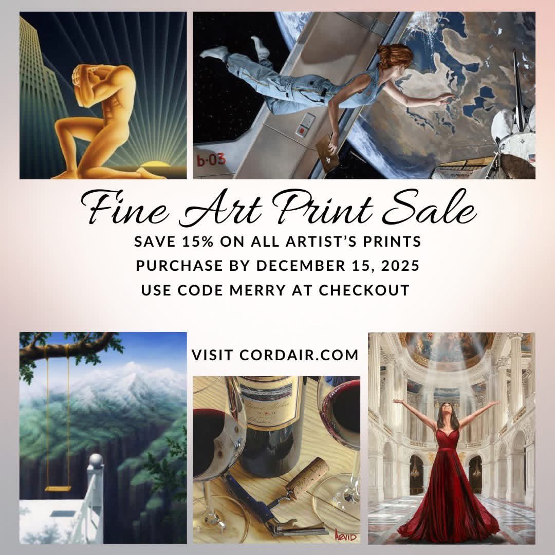 𝐒𝐚𝐯𝐞 o𝐧 𝐭𝐡𝐞 𝐚𝐫𝐭 𝐲𝐨𝐮 𝐋𝐎𝐕𝐄! Use code MERRY at check out. 
Quent Cordair Fine Art since 1996.
#artsale #fineart #fineartprints #gicleeprint #gicleeprints #giftideas