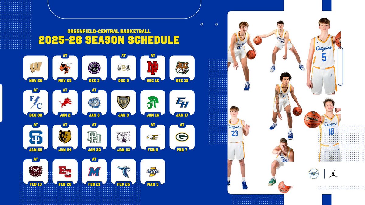 CougarHoops2's tweet photo. Official Scheduleโs out. Energyโs up. ๐ฅ
Cougar Nation, are you ready? 2 days until game number 1! ๐๐ต๐ก๐พ
#GCbasketball #CougarPride #cougarnation https://t.co/FIBCHCtlLY