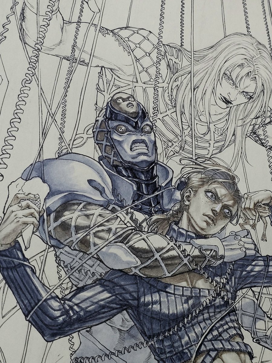 maya_panda94's tweet image. King Crimson is such a scary lookin stand 😭