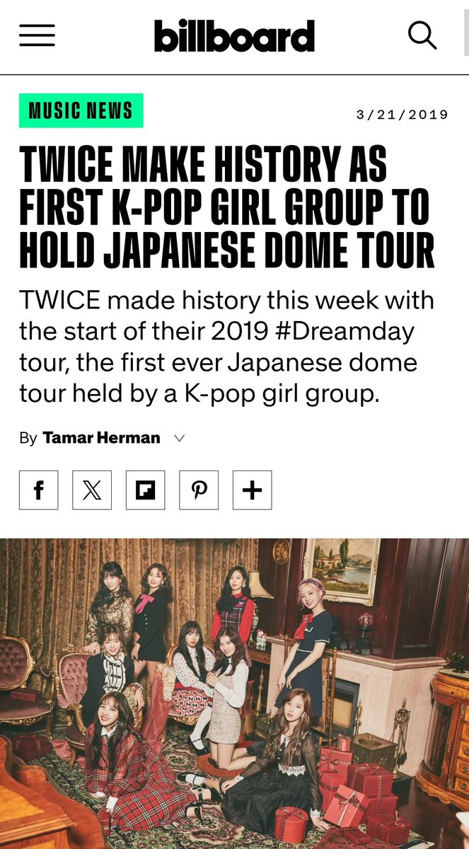 In 2023, Twice made history as first K-pop girl group to hold a "Stadium Tour" in Japan. This was widely reported in the media, even though they had already held a "Dome Tour" in the same country in 2019. Clearly, the implications of performing in both venues are different