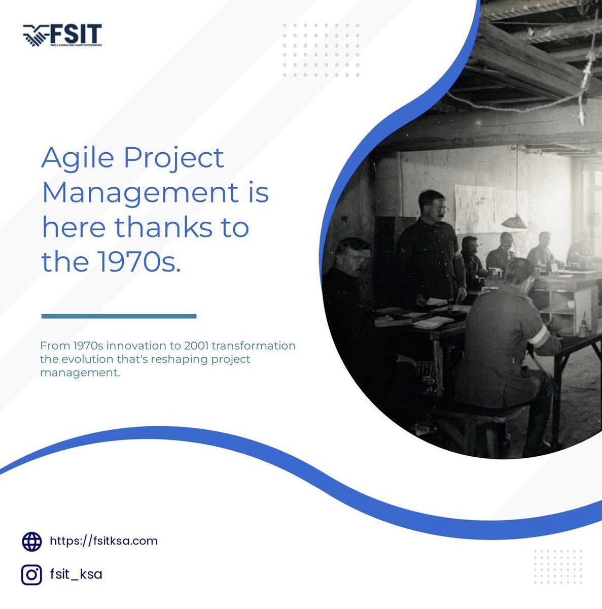 FSIT_KSA's tweet image. Did you know? The term &quot;Agile&quot; was coined in 2001 when 17 visionary experts gathered to craft a more flexible approach to project management.
Click the link in the bio to get started 🔗 

#FSIT #agiletransformation #agilemethodologies #agileprojectmanagement #projectmanagement