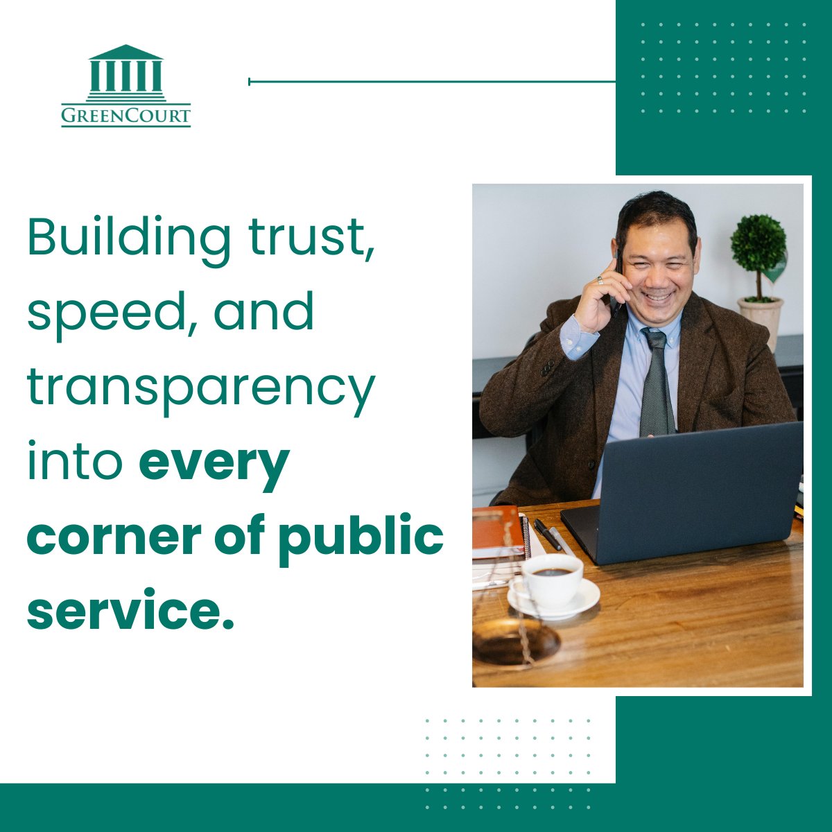 GreenCourtTech's tweet image. GreenCourt streamlines document control, approvals, and communications—so teams can spot blockers fast and deliver better service.

Learn more: Greencourt.com

#GreenCourt #GovTech #WorkflowSolutions #PublicSectorTech