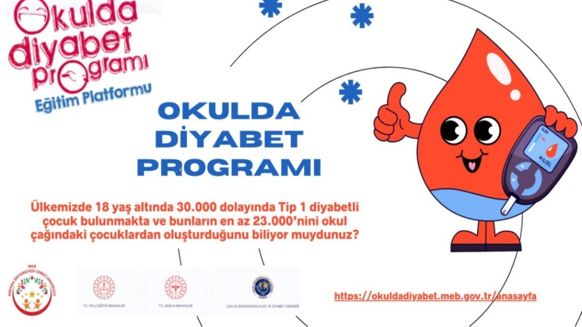 Okulda Diyabet Programı Eğitimi

Diyabetli çocukların okulda yaşadığı sorunları çözebilmek için Çocuk Endokrinolojisi ve Diyabet Derneği tarafından, Milli Eğitim ve Sağlık Bakanlığı ile iş birliği yapılarak Kasım 2010’da Okulda Diyabet Programı başlatılmıştır.