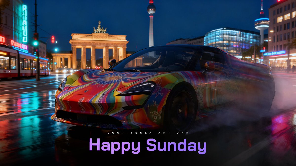 TeslaArtCar's tweet photo. GM from Germany 🚗

#tesla #elonmusk #doge 
@dogecoin @marbletoken @PUNKVISM https://t.co/QmEdyXAzvJ