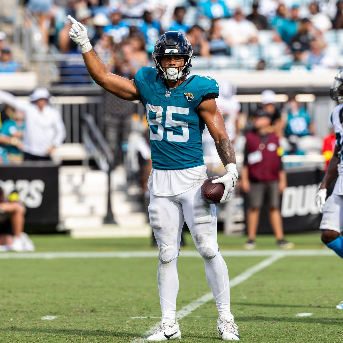 Jaguars's tweet image. Brenton Strange is ACTIVE for #JAXvsAZ!