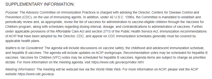 HighWireTalk's tweet image. 🚨IMPORTANT: We need YOU to act! 🚨 

Next week, the ACIP (Advisory Committee on Immunization Practices) is meeting to discuss the Hepatitis B vaccine. We urge you to submit a public comment sharing your thoughts regarding the timing and necessity of this vaccine. Parents, you…