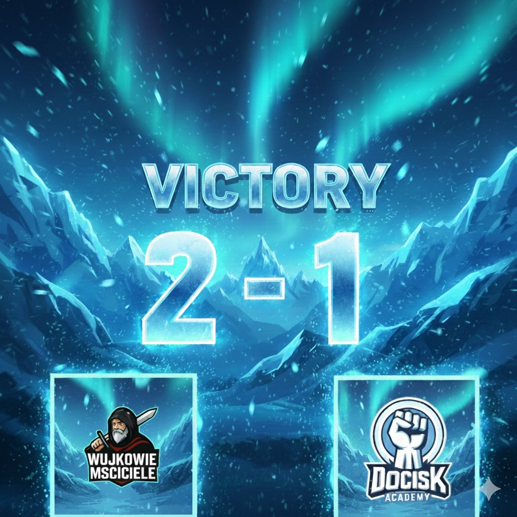 wujkowieLOL's tweet photo. 2-1 DLA NAS! 🔥
Wujkowie Mściciele dowożą zwycięstwo w starciu z Docisk Academy. Było nerwowo, ale w decydujących momentach zachowaliśmy zimną krew. Ważny win wpada na nasze konto w @AlmostPro_LoL! 😎
GG WP DOCA! 🤝
#WMWin #LeagueOfLegends #AlmostPro #PolishEsport @DOCISK_ https://t.co/fap1hWgWva