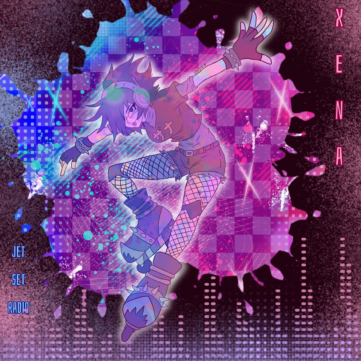 And it's ready - (all that's left is to add the music - (which I feel a bit embarrassed about -😔) 

#drawings #doodles #digitalart #arttwt  #jetsetradio #jsr #myart #myoc #Fanarts