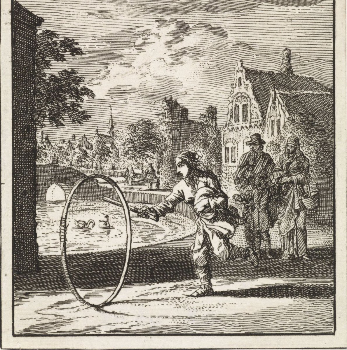 De vele waterlopen maakten #Hindeloopen tot een gevaarlijke stad. Om kinderen waakzaam te maken, vertelden ouders het spookverhaal van Ame Gijs. Haar geest spookt nog steeds rond! tresoar.nl/vertellen/verh…