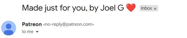 Hum4nBoard's tweet photo. hell yeah Joel G sent me a personal message "Just For Me" #true #totallytrue #notjustspamemailfrompatreonnosiree https://t.co/aJ3kxNGiJZ