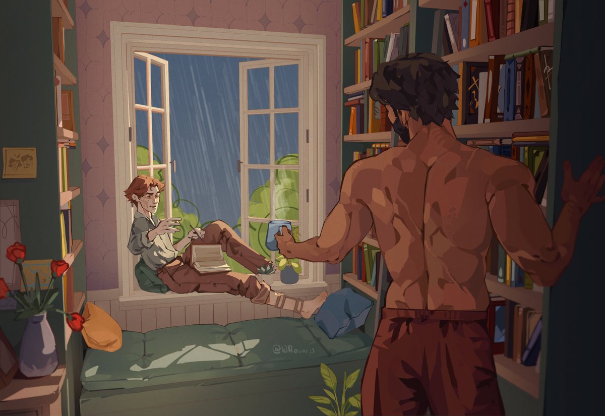 wr0wn's tweet image. something about late mornings and birds and rain and coffee maybe
#jayvik #arcane