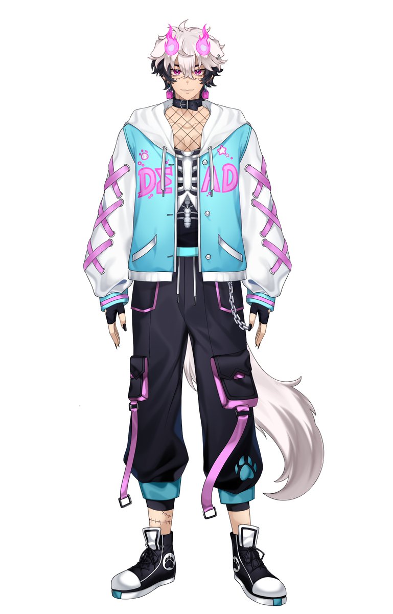 Vtuber post your full model trend~!

Local ghost dog boy at your service!! 👻🐶