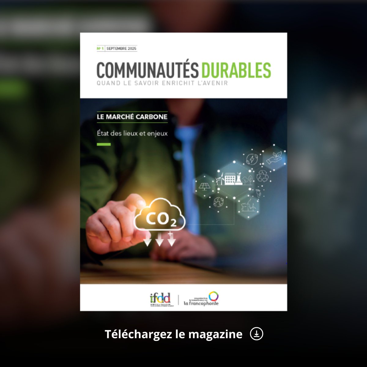 L’<a href="/IFDD_OIF/">IFDD</a> publie « Communautés durables », un nouveau magazine mensuel destiné à partager connaissances, outils et bonnes pratiques pour agir en faveur du #DéveloppementDurable.

Pensé pour renforcer le dialogue et la coopération entre les acteurs du secteur, ce magazine