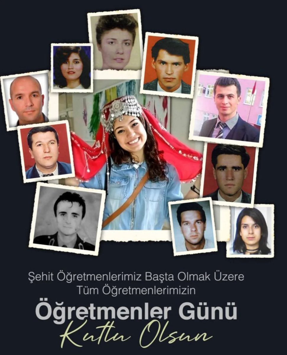 başta #Başöğretmen 'imiz #MustafaKemalAtatürk olmak üzere Atatürkün ilkelerinden asla vazgeçmeyip onun izinden giden ülkemize  aydın gençler yetiştiren tüm öğretmenlerimizin , şehit olan tüm can öğretmenlerimizin günü kutlu olsun . 💐💕
#24KasımOgretmenlerGunu