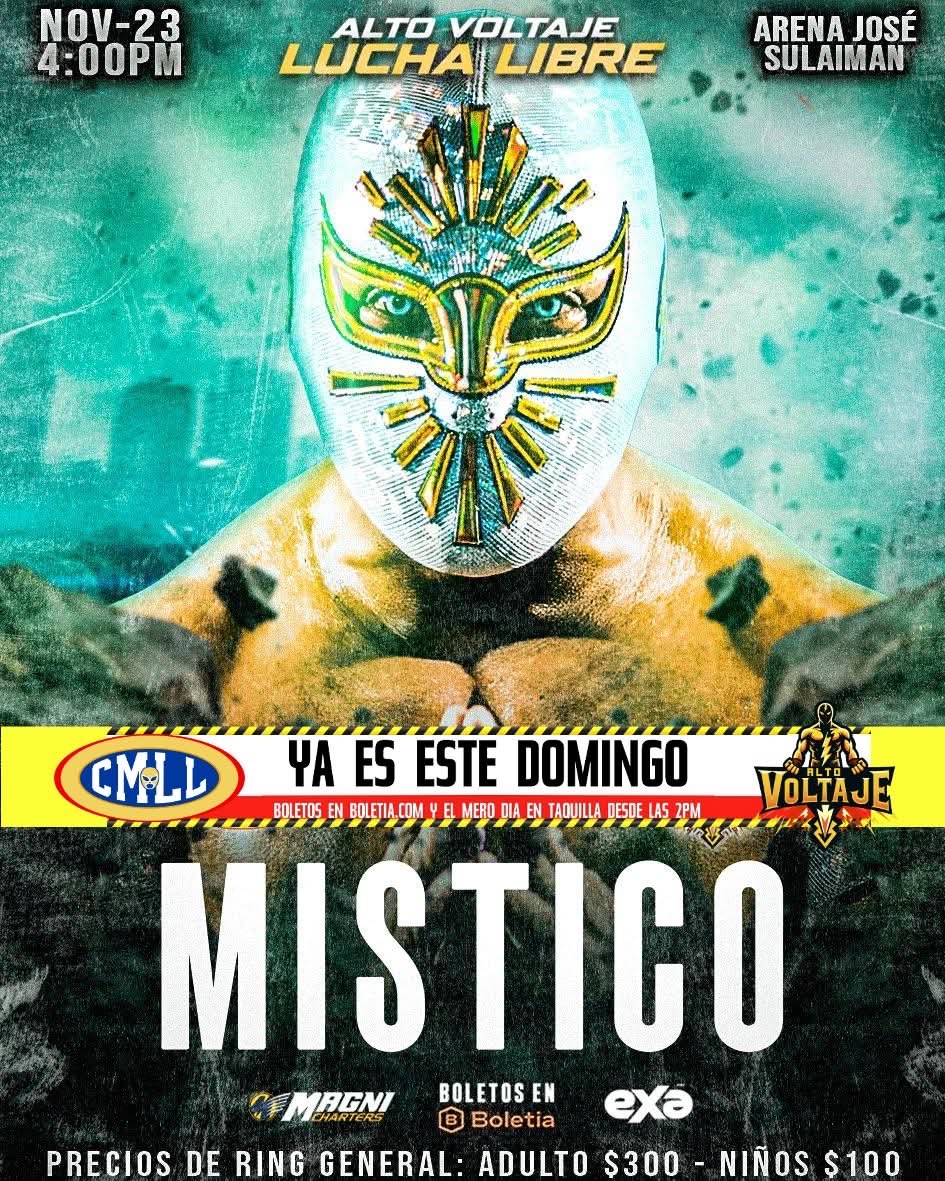 caristicomx's tweet photo. Gracias a Dios 🙏🏽 ya estamos en Monterrey y hoy nos vemos en la arena José sulaiman a las 4:00 pm no falten mi tazo los esperamos y gracias los amo 3 millones 🤗🫶🏾🫰🏽 #diosteamo #viral #parati #wrestling #mistico #cmll #luchalibre #caristico #aew #roh #elmejor #njpw #wrestler https://t.co/Y4qNum6xbL