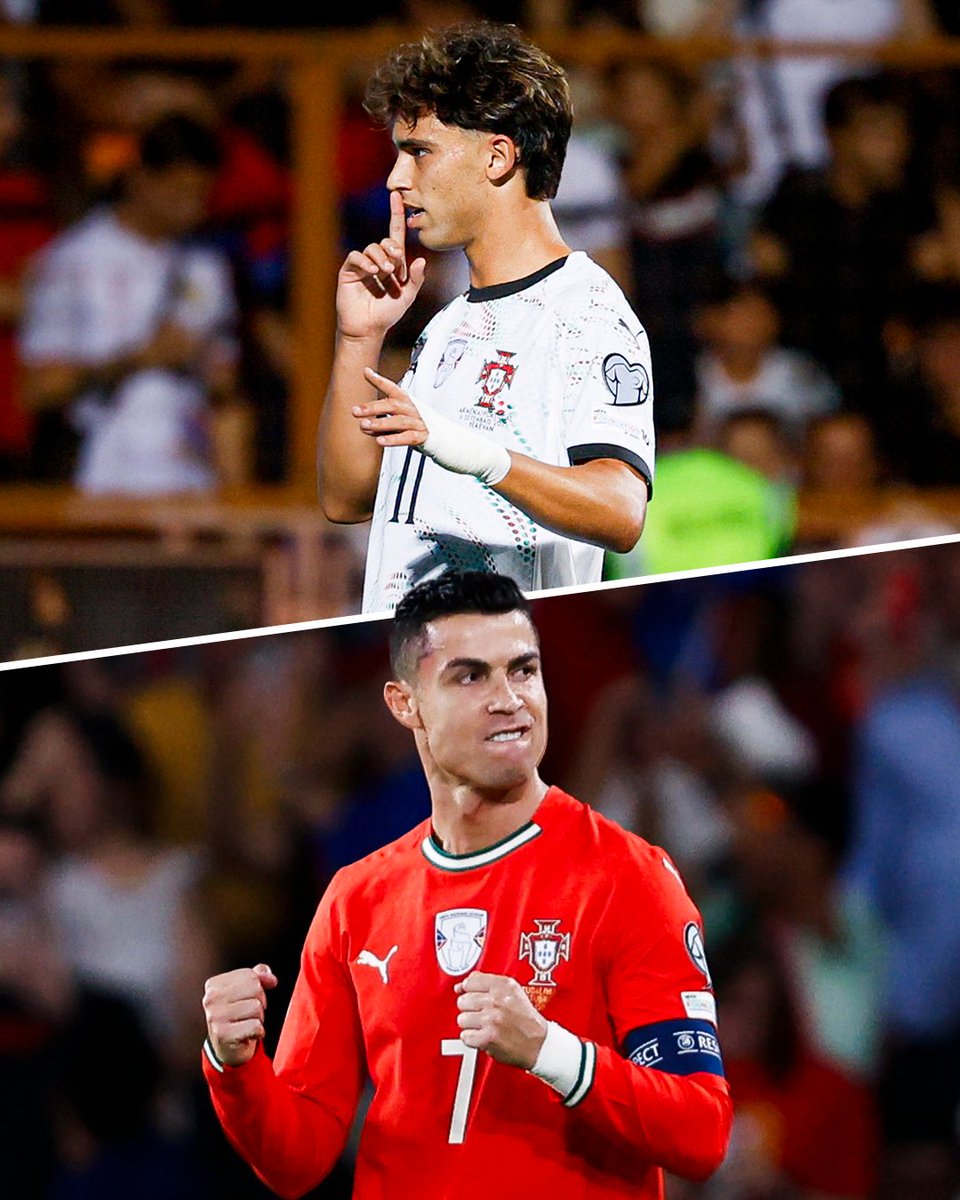 selecaoportugal's tweet image. Magia portuguesa em Riade: golo de João Félix e um Puskás da Cristiano Ronaldo 🪄🇵🇹 

#FazHistória | @SPL_EN