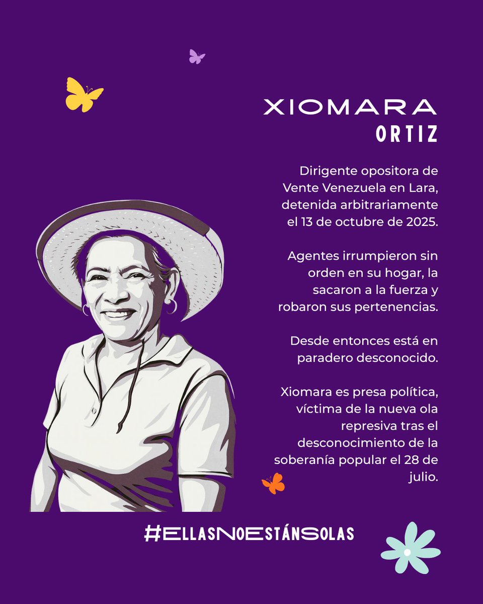 Cualquier mensaje que redacte la propaganda del chavismo por el "Día de la eliminación de la violencia contra la mujer" debería pulverizarse: nunca un gobierno le ha hecho tanto daño a todas las venezolanas.

¡Liberen a las presas políticas!
#EllasNoEstánSolas