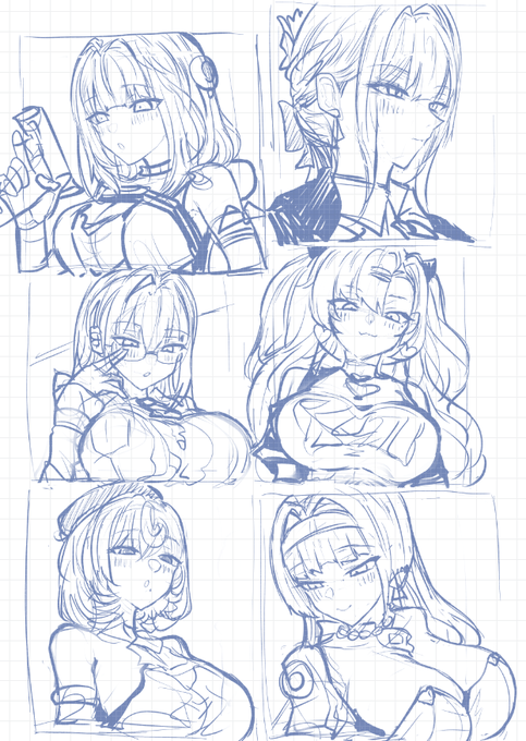 最近落書きする時は大体ゼンゼロのキャラを練習してる