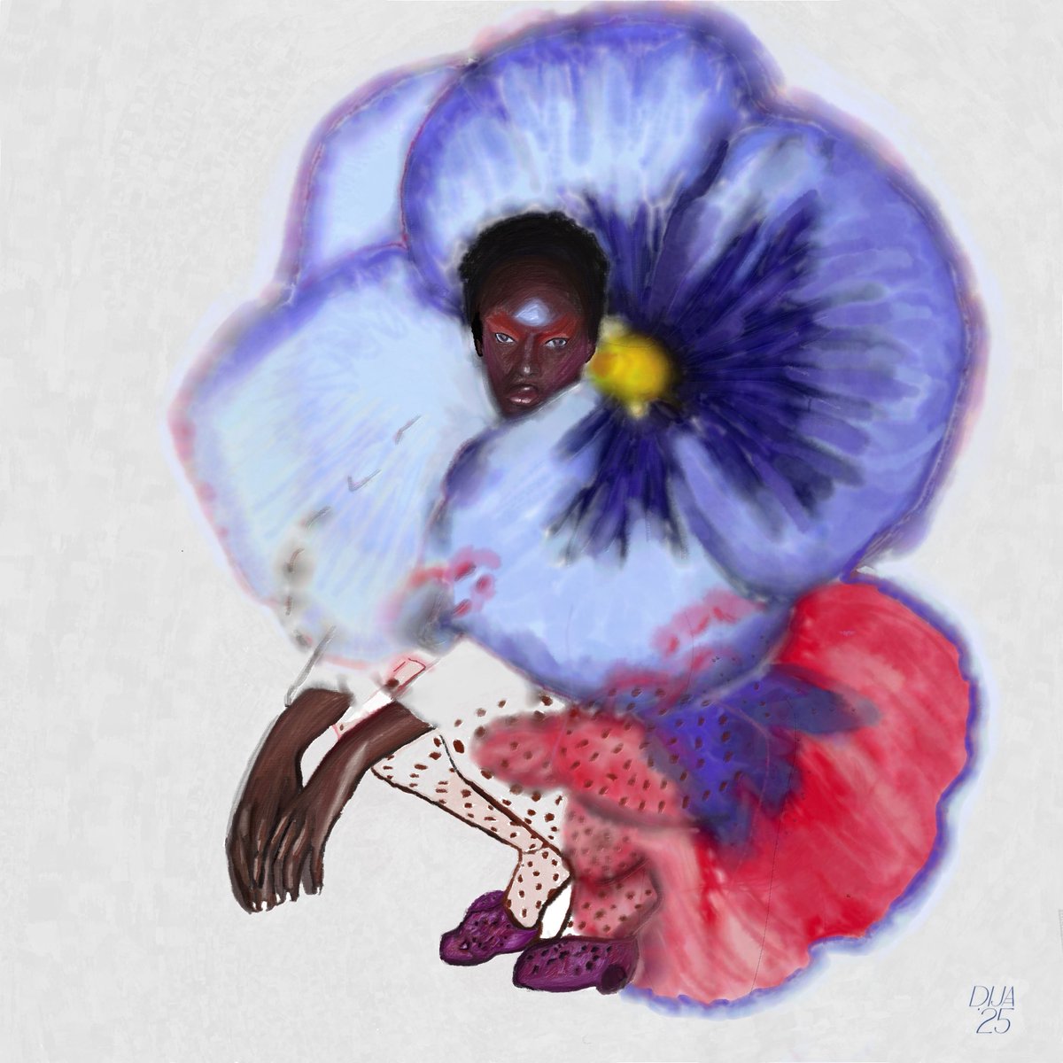 dijathepro's tweet image. Trying not to overthink… here’s my latest artwork 🙈✨