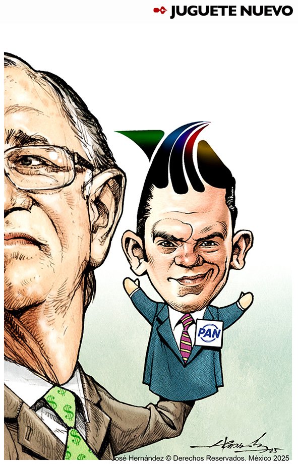 El nuevo juguete de <a href="/RicardoBSalinas/">Don Ricardo Salinas Pliego</a> es <a href="/JorgeRoHe/">Jorge Romero Herrera</a> 

Cartonazo de <a href="/monerohernandez/">Hernández</a> en La Jornada.