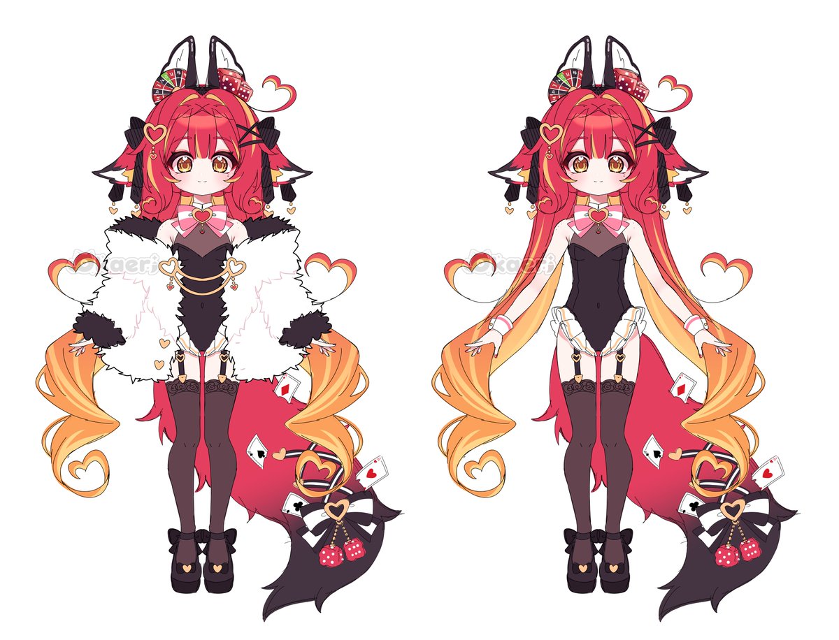 OkaeriVT's tweet photo. ♥🎲🎰【¡~Look de casino~!】🎰🎲♥

¿Por qué? ¡Ni idea!, pero me gustan mucho los bunnysuits así que tenía muchas ganas de hacer este look jsjsjsjsj 

Me gusta pensar que la ruleta de la oreja puede girar (,,> ᴗ <,,) 💖✨ https://t.co/HxnGizbuhj