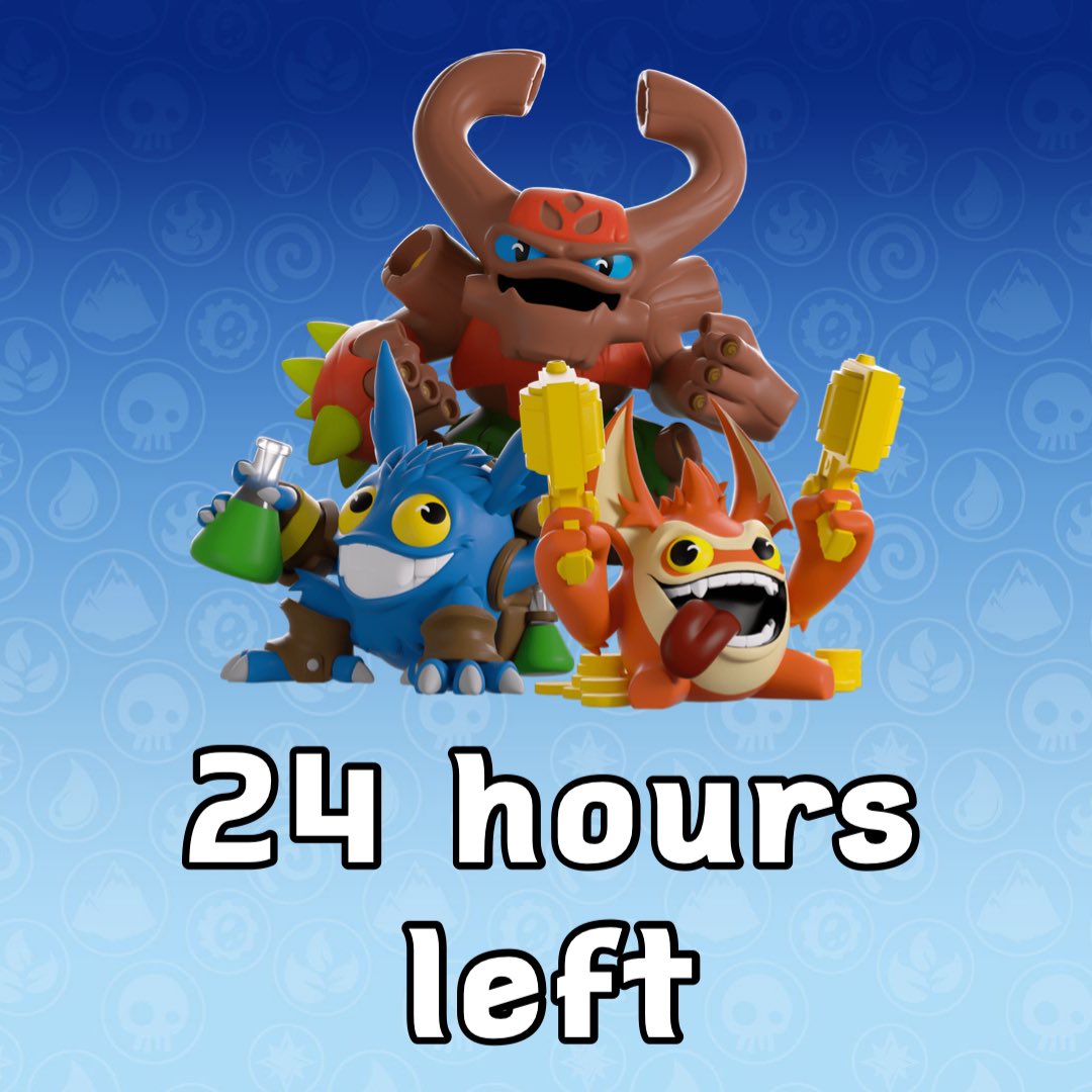 The Tree Rex, Pop Fizz and Trigger Happy Youtooz figures are only available for the next 24 hours! (For real this time) Get them before they’re gone forever: youtooz.com/collections/sk…