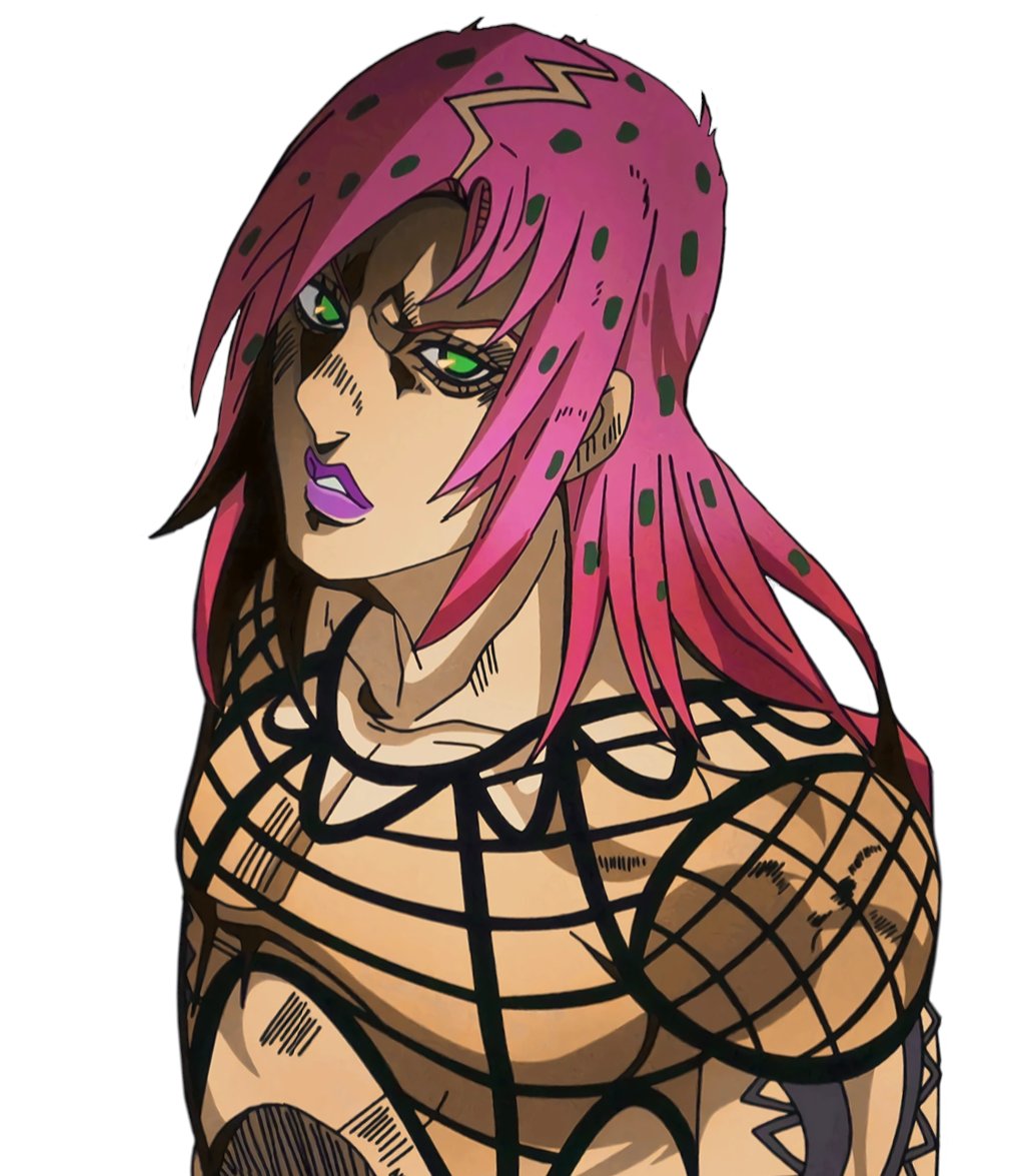 anythingjjba's tweet image. Emporio, Trish, and Smokey are teaming up to stop Diavolo!