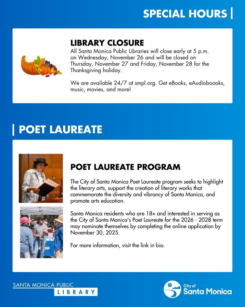 SMPublicLibrary's tweet image. This Week at the Library, be sure to stock up on your favorite books!

Plan your library visits:
ow.ly/aGPa50Xuj78