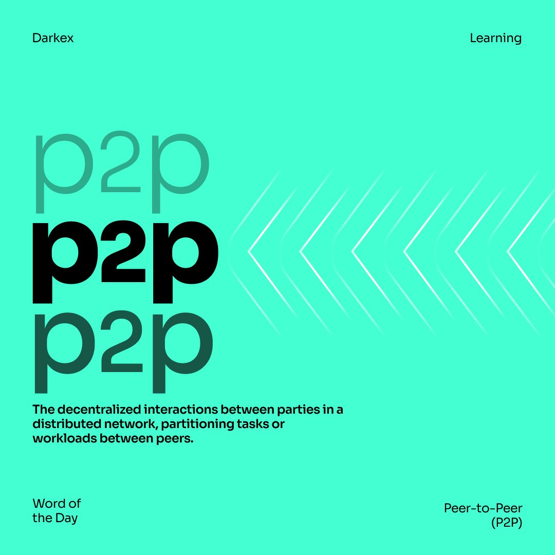 Danrexs1's tweet image. So guys word of the day is P2P 

P2P makes crypto smoother.
Direct trades, no middlemen — just fast, decentralized interaction between users.
Built for convenience, powered by trust. @DarkexGlobal 

#CryptoLearning #P2P
