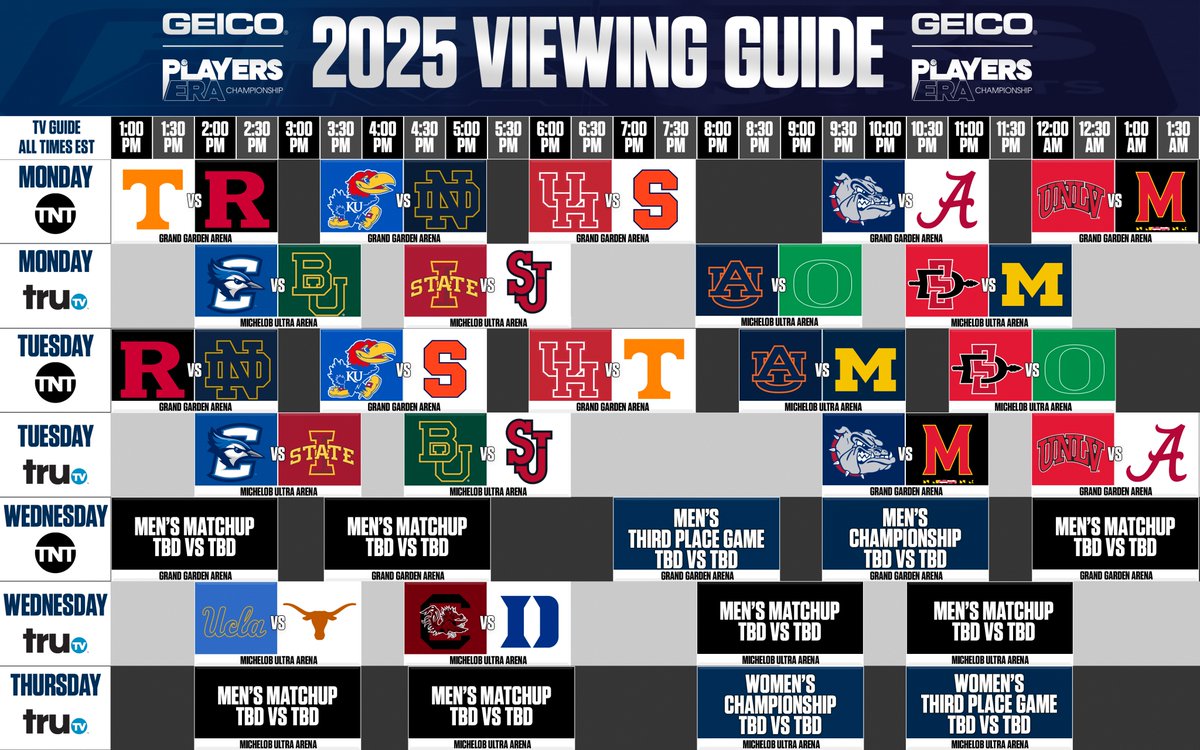 Players_Era's tweet image. Four days of all day action tips-off tomorrow 📺

Catch all the games on TNT, TruTV, and HBO Max 🔥