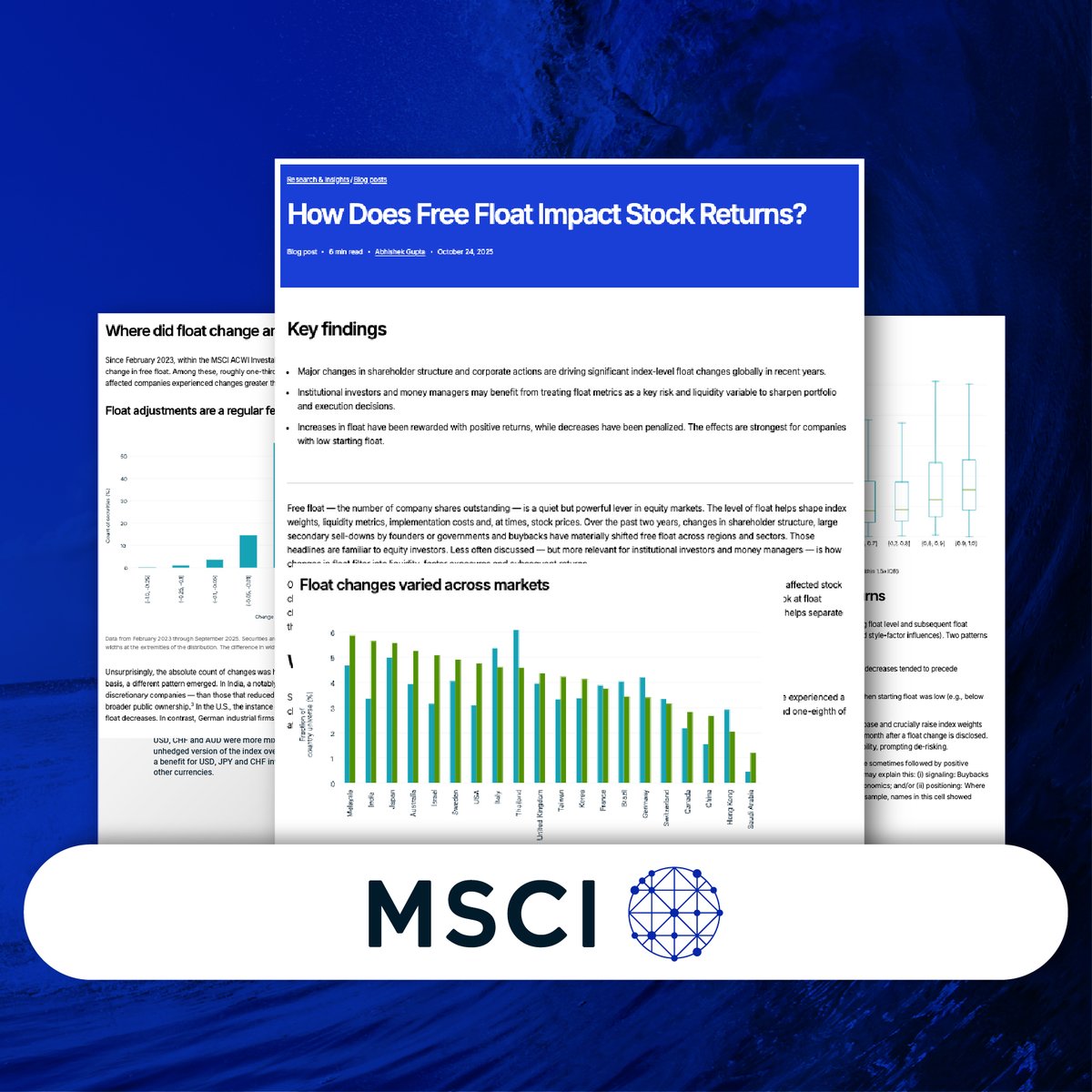 VisualCap's tweet image. After an increase in free float, which is the number of publicly-traded company shares, stock prices tend to rise the next month 📈

This graphic, in partnership with @MSCI_Inc, shows how changes in free float have historically impacted the next month’s returns.…