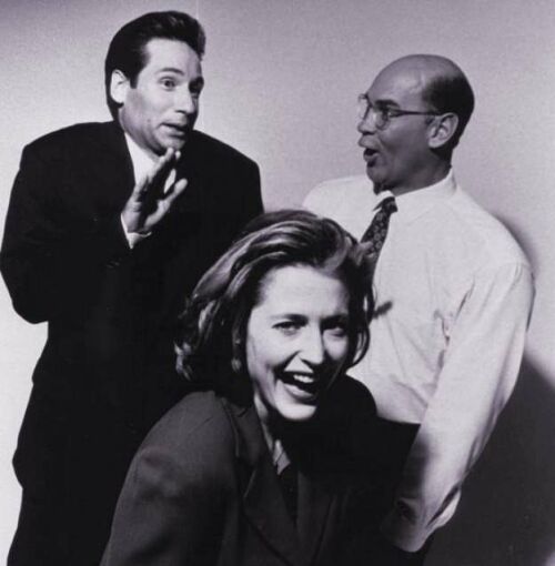 AndMulder's tweet image. &quot;Gillian&apos;s laugh, David&apos;s wit, his humor. We have a lot of fun. We have a lot of fun when we&apos;re working. And we laugh a lot. We get goofy. And once we get Gil laughing, you might as well call lunch, because it&apos;s all over.&quot; - Mitch Pileggi