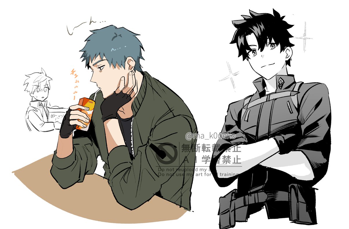 ma_k0neko's tweet image. らくがき