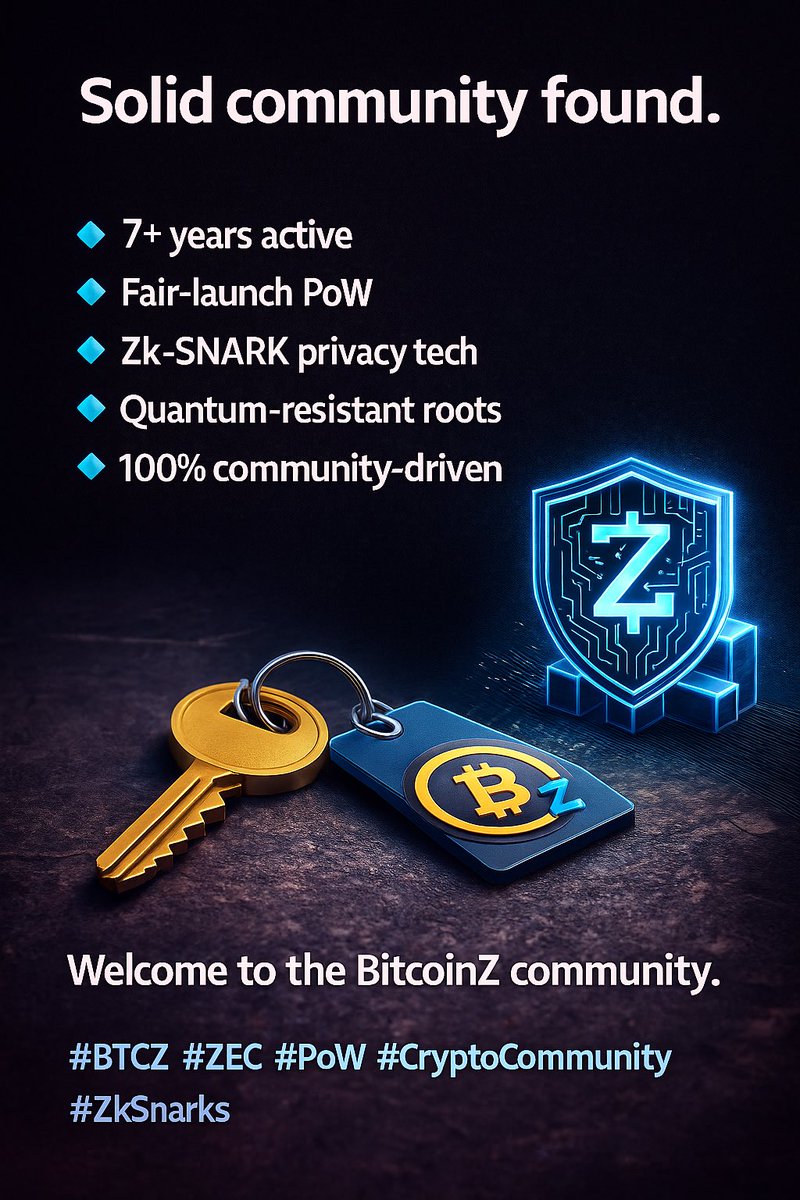 BitcoinZ | Privacy Chain 🛡️ tweet media