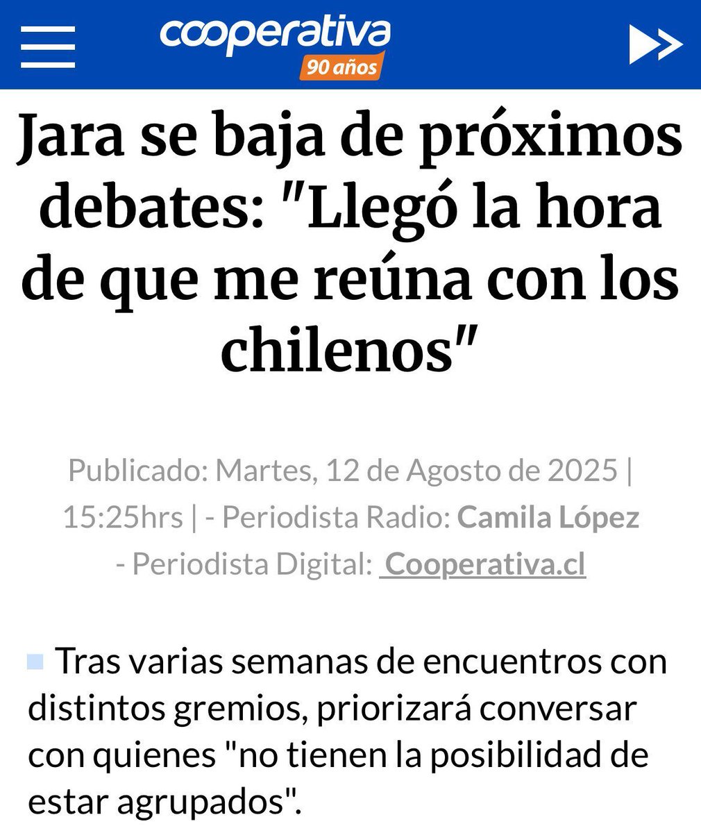 Quizás ustedes eran muy jóvenes , pero hubo una época en la que la candidata del PC no quería ir a los debates …