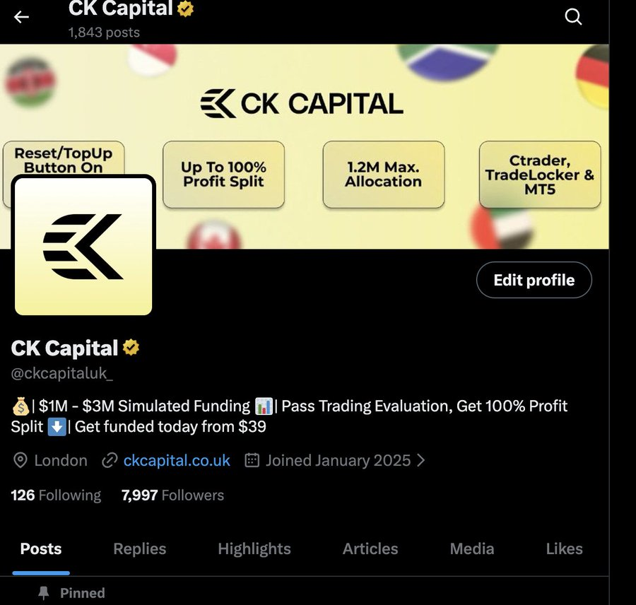 Getting to 8k Followers celebration! 
WE WILL GIVEAWAY 8X $50K ACCOUNTS 
1. follow <a href="/ckcapitaluk_/">CK Capital</a> 
2. Like retweet
3. review us on <a href="/fundproptraders/">FundedPropTraders.com</a> fundedproptraders.com 
4. Comment below what you will do with the account! 

ckcapital.co.uk