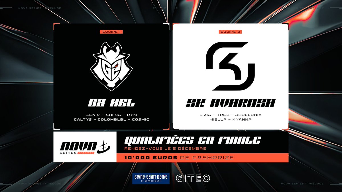 Pour la finale, nous aurons donc <a href="/G2League/">G2 League of Legends</a> Hel 🆚 <a href="/SKGaming/">SK Gaming</a> Avarosa ! 

RDV le 5 décembre,  restez connectés...  🤫